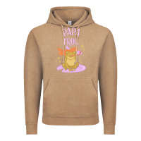 Vintage Coffee papa frog Vintage Hoodie - linhVisuals
