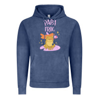 Vintage Denim papa frog Vintage Hoodie - linhVisuals