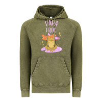 Vintage Olive papa frog Vintage Hoodie - linhVisuals