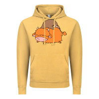 Vintage Mustard sloth and highland cow Vintage Hoodie - linhVisuals