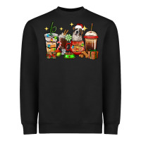 Black Christmas coffee cups with Saint Bernard Heavyweight Sweatshirt - RanaPortraitStore