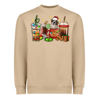 Mushroom Christmas coffee cups with Saint Bernard Heavyweight Sweatshirt - RanaPortraitStore
