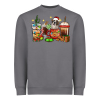 Storm Christmas coffee cups with Saint Bernard Heavyweight Sweatshirt - RanaPortraitStore