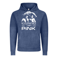 Vintage Denim gift for men kissing the pink Vintage Hoodie - linhVisuals