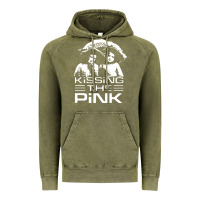 Vintage Olive gift for men kissing the pink Vintage Hoodie - linhVisuals