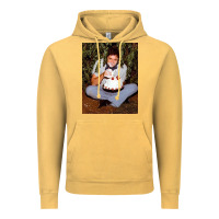 Vintage Mustard johnny cash eating cake in a bush Vintage Hoodie - linhVisuals
