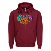 Burgundy wild abaut fall Zipper Hoodie - JahusDesignShop