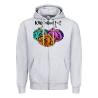 Heather Grey wild abaut fall Zipper Hoodie - JahusDesignShop