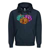 Navy wild abaut fall Zipper Hoodie - JahusDesignShop
