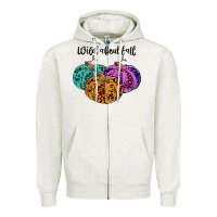 Oatmeal Heather wild abaut fall Zipper Hoodie - JahusDesignShop