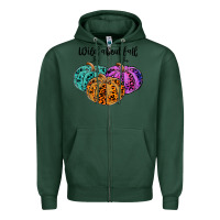 Sports Green wild abaut fall Zipper Hoodie - JahusDesignShop
