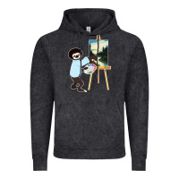 Vintage Black bob sloth Vintage Hoodie - linhVisuals
