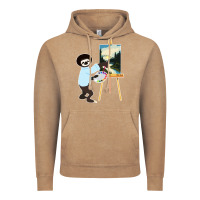Vintage Coffee bob sloth Vintage Hoodie - linhVisuals