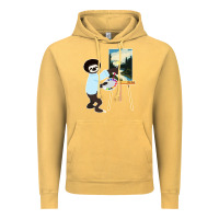 Vintage Mustard bob sloth Vintage Hoodie - linhVisuals