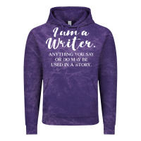 Cloud Purple i am a writer Vintage Hoodie - linhVisuals