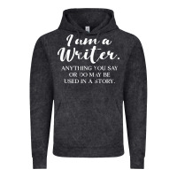 Vintage Black i am a writer Vintage Hoodie - linhVisuals