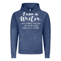 Vintage Denim i am a writer Vintage Hoodie - linhVisuals