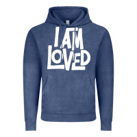 Vintage Denim i am loved Vintage Hoodie - linhVisuals