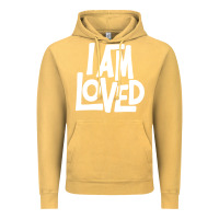 Vintage Mustard i am loved Vintage Hoodie - linhVisuals