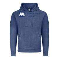 Vintage Denim University of Mary, Apparel Vintage Hoodie - linhVisuals