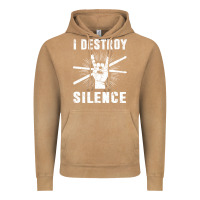 Vintage Camel i destroy silence drum set drummer gift Vintage Hoodie - linhVisuals