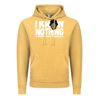 Vintage Mustard i know nothing Vintage Hoodie - linhVisuals