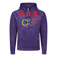 Cloud Purple OLYMPIC RINGS Vintage Hoodie - linhVisuals
