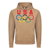 Vintage Coffee OLYMPIC RINGS Vintage Hoodie - linhVisuals