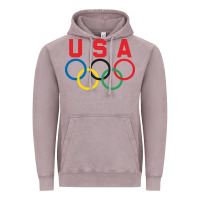 Vintage Zinc OLYMPIC RINGS Vintage Hoodie - linhVisuals