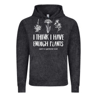 Vintage Black i think i have enough plants Vintage Hoodie - linhVisuals