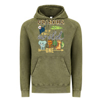 Vintage Olive grandma of the wild one zoo mother birthday safari jungle long sleeve Vintage Hoodie - linhVisuals