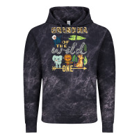 Cloud Black grandma of the wild one zoo mother birthday safari jungle long sleeve Vintage Hoodie - linhVisuals