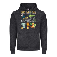 Vintage Black grandma of the wild one zoo mother birthday safari jungle long sleeve Vintage Hoodie - linhVisuals