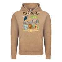 Vintage Coffee grandma of the wild one zoo mother birthday safari jungle long sleeve Vintage Hoodie - linhVisuals