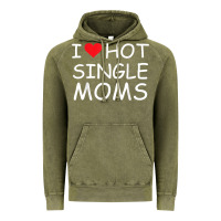 I Love Hot Single Moms Tee Red Heart Hot Mother Milf Mommy T Shirt Vintage Hoodie | Teevron