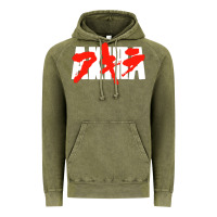 Vintage Olive black akira Vintage Hoodie - linhVisuals