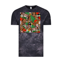 Cloud Black christmas donkey Vintage Tee - FaDigitalArtStudio