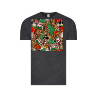 Vintage Black christmas donkey Vintage Tee - FaDigitalArtStudio