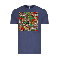 Vintage Denim christmas donkey Vintage Tee - FaDigitalArtStudio