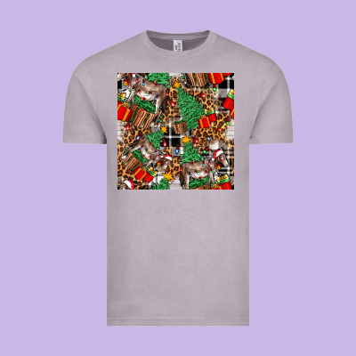 Christmas Donkey Vintage Tee Designed By Fadigitalartstudio