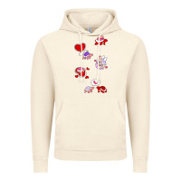 Vintage Artic valentines day turtles Vintage Hoodie - linhVisuals