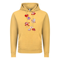 Vintage Mustard valentines day turtles Vintage Hoodie - linhVisuals