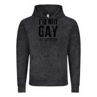 Vintage Black i'm not gay but $20 is $20 (white) Vintage Hoodie - linhVisuals