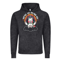 Vintage Black we're all gonna die funny cute unicorn Vintage Hoodie - linhVisuals