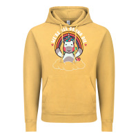 Vintage Mustard we're all gonna die funny cute unicorn Vintage Hoodie - linhVisuals