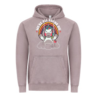 Vintage Zinc we're all gonna die funny cute unicorn Vintage Hoodie - linhVisuals