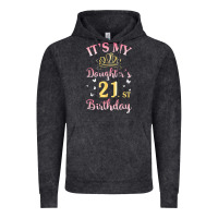 Vintage Black it's my daughter's 21st birthday happy to her mommy daddy t shirt Vintage Hoodie - linhVisuals