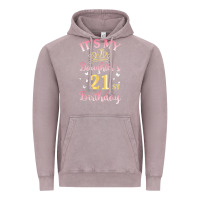 Vintage Zinc it's my daughter's 21st birthday happy to her mommy daddy t shirt Vintage Hoodie - linhVisuals