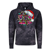 Cloud Black serape and leopard christmas Vintage Hoodie - CowhideDigitalArt
