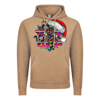 Vintage Coffee serape and leopard christmas Vintage Hoodie - CowhideDigitalArt